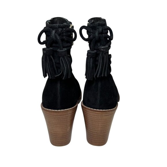Jack Rogers Women's Banbury Wedge Bootie Suede Back Lace w Tassel size 8.5 NEW - Picture 4 of 5